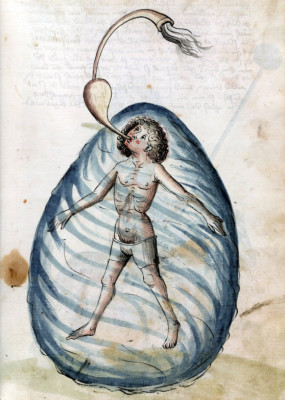 found on http://oldenglishwordhord.com/tag/bellifortis/ ‘medieval snorkeling’ – Konrad Kyeser, Bellifortis, Bavaria 1459. København, Det Kongelige Bibliotek, Thott 290 2º, fol. 45r. 